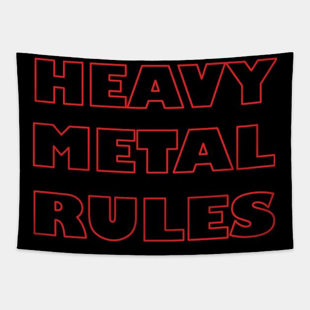 Heavy Metal Rules Tapestry by StarWheel