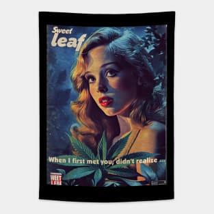 Sweet Leaf, A vintage comics cover Tapestry