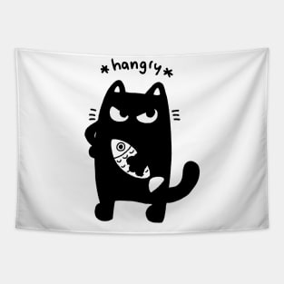 hangry cat Tapestry