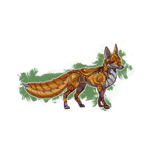 Mechanimal - Red Fox by derangedhyena