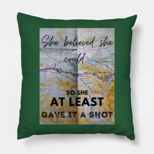 She Believed 1.2 - Map Pillow