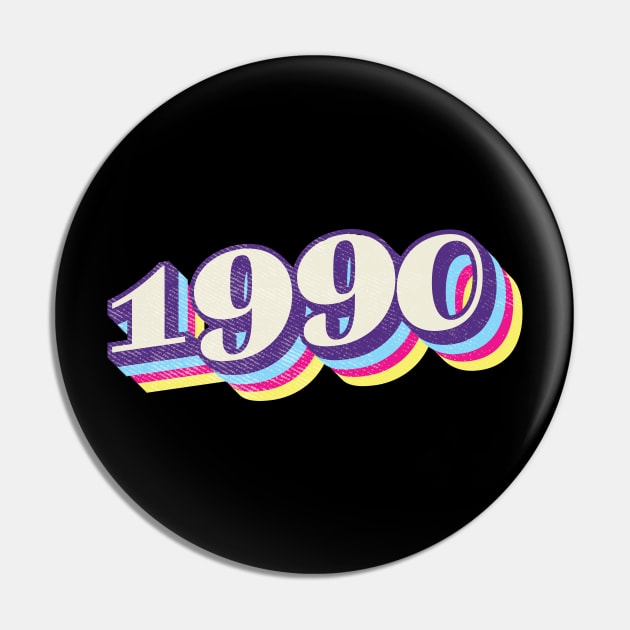 1990 Birthday Year Pin by Vin Zzep