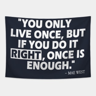 Life Quote Tapestry