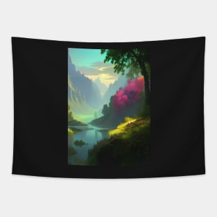 Mountain Landscape Tapestry