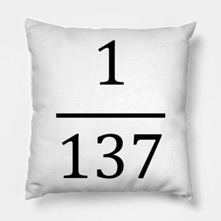 Fine Structure Constant, made only for physicists Pillow