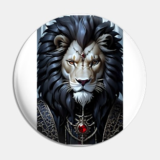 Magical gothic lion Pin