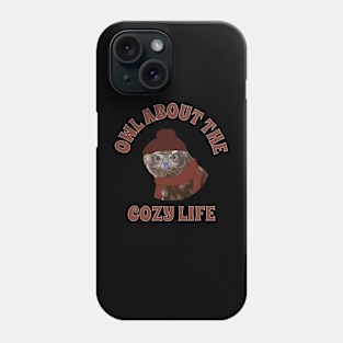 Cozy Owl Pun Phone Case