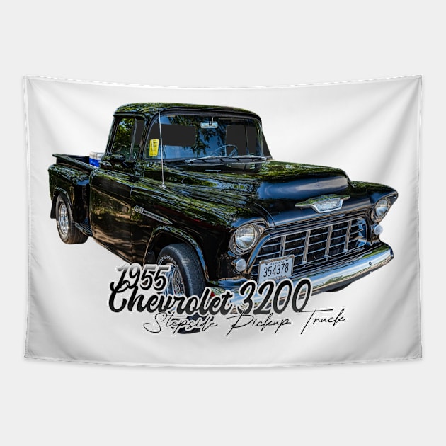 1955 Chevrolet 3200 Stepside Pickup Truck Tapestry by Gestalt Imagery