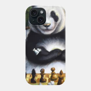 Panda Plays Chess Phone Case