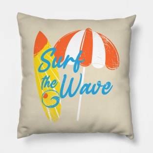 surf the wave 2 Pillow