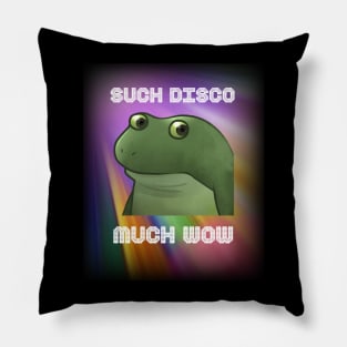 Froge Meme Such Disco Much Wow Pillow