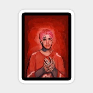 Lil Peep Digital Portrait Magnet