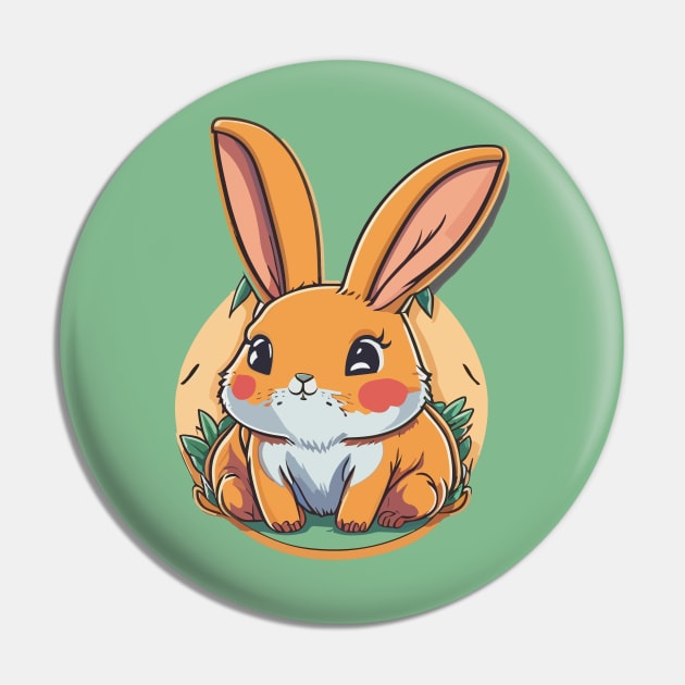 Bunny Portrait Pin by SpriteGuy95