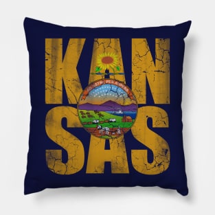 Kansas Flag Stacker Pillow