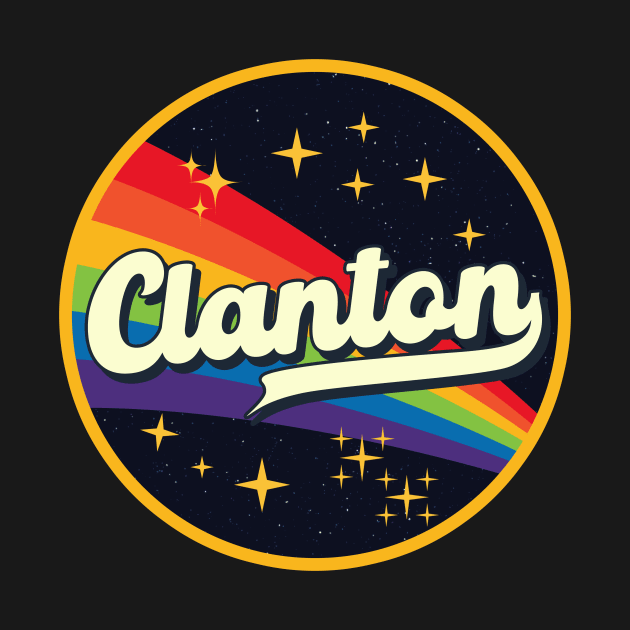 Clanton // Rainbow In Space Vintage Style by LMW Art