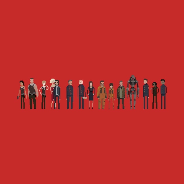 Battlestar Galactica Pixels by littlefence