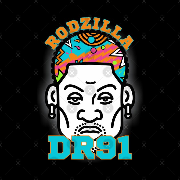 Dennis Rodman - Rodzilla by Ringseek