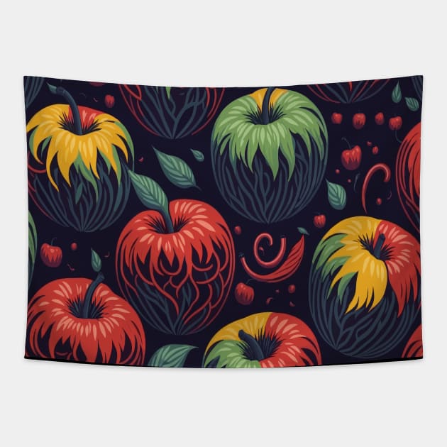 The Apple Bombs Tapestry by Fantasyscape