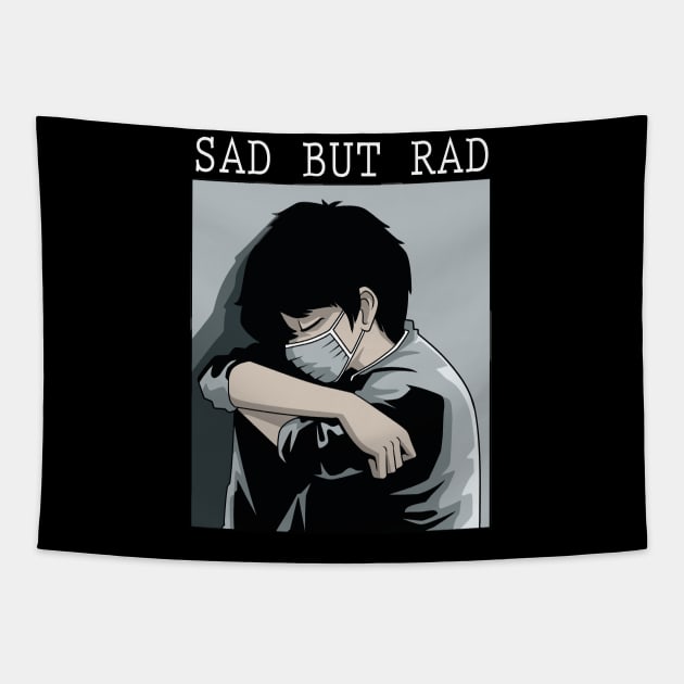 Sad But Rad Antisocial Japanese Aesthetic Dark Depression Tapestry by melostore