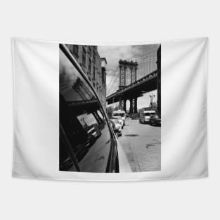 Manhattan Bridge Reflection Tapestry