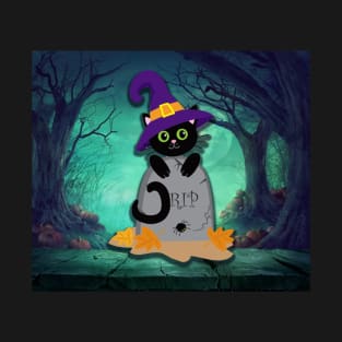 Cat Halloween Shirts Halloween Costumes & Outfit Ideas Cat Halloween Hat Awesome Gift T-Shirt