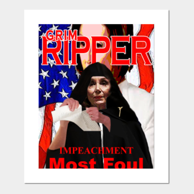 The Grim Ripper Nancy Pelosi Posters And Art Prints Teepublic Au