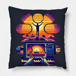 The Sun Always Shines On The 80s Pillow