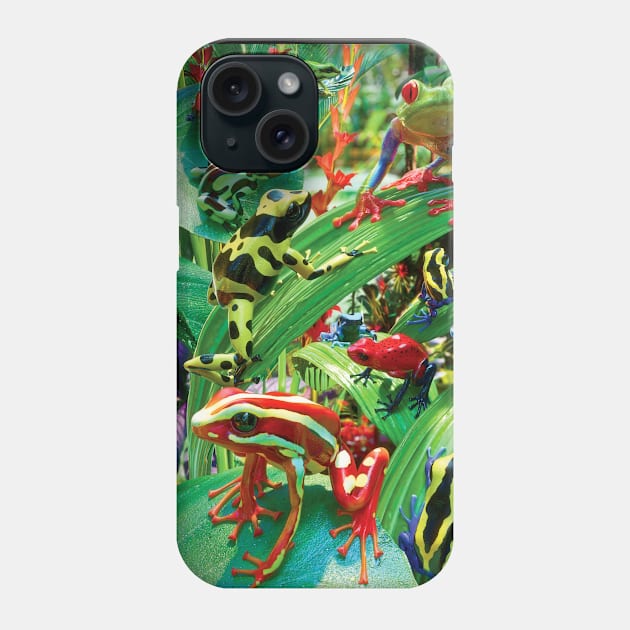 Funky Frogs Phone Case by David Penfound Artworks