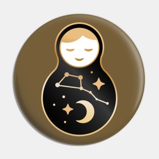 Russian doll matryoshka - Constellation Ursa Major Pin