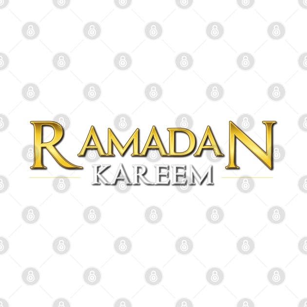 golden ramadan kareem text effect by fandi.creations