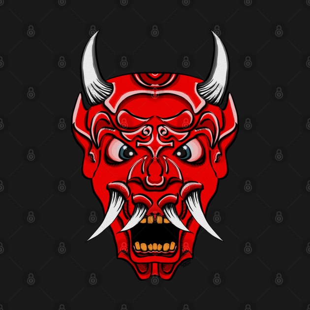 Demon Mask Red by Gringoface