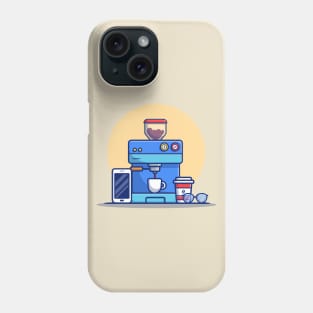 Coffee Machine Pod, Cup, Mug, Phone And Eyeglasses Phone Case