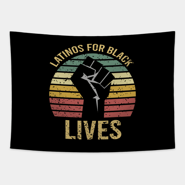 Latinos For Black Lives Tapestry by DragonTees