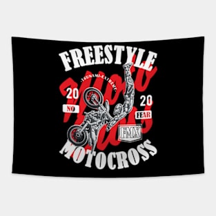 Freestyle Motocross FMX No Fear red Tapestry