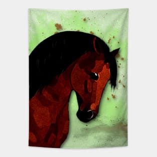 Horse Lovers Bay Horse Tapestry