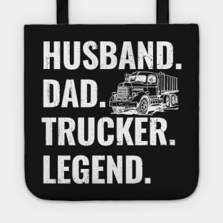 Husband Dad Trucker Legend Tote