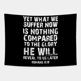 Romans 8 18 Christian Bible Verse Tapestry