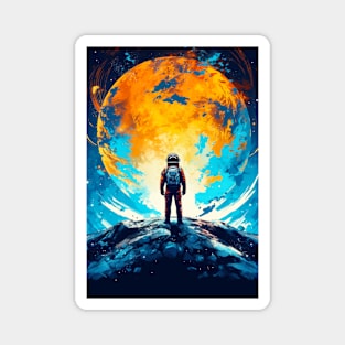 Spacebound - The Astronaut's Journey Art Magnet