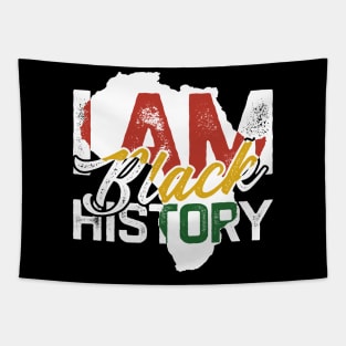 I am black history - black history month Tapestry