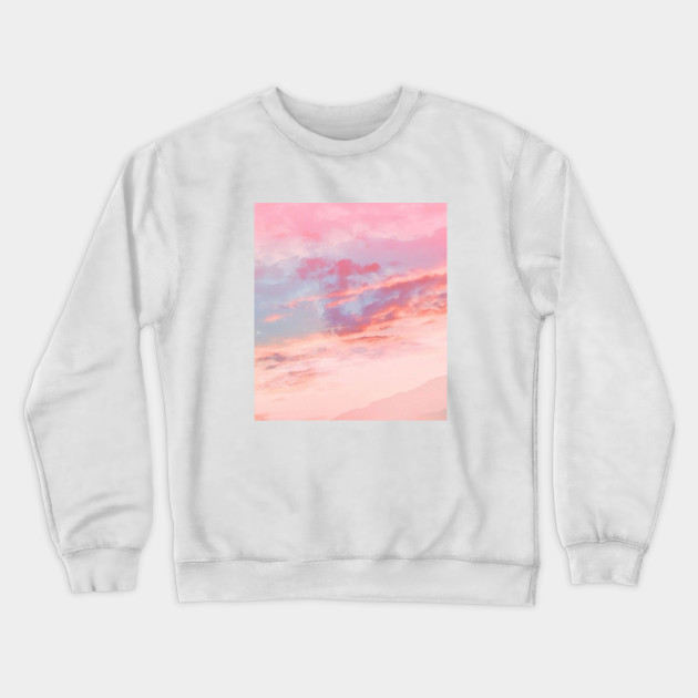 Sunset Clouds Oil Painting Clouds Crewneck Sweatshirt Teepublic