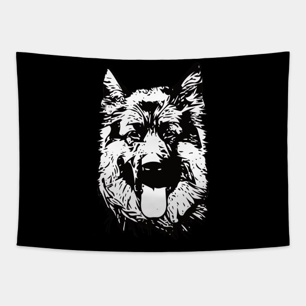 German Shepherd - German Shepherd Christmas Gifts Tapestry by DoggyStyles