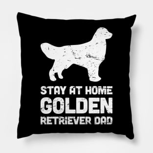 Golden Retriever - Funny Stay At Home Dog Dad Pillow