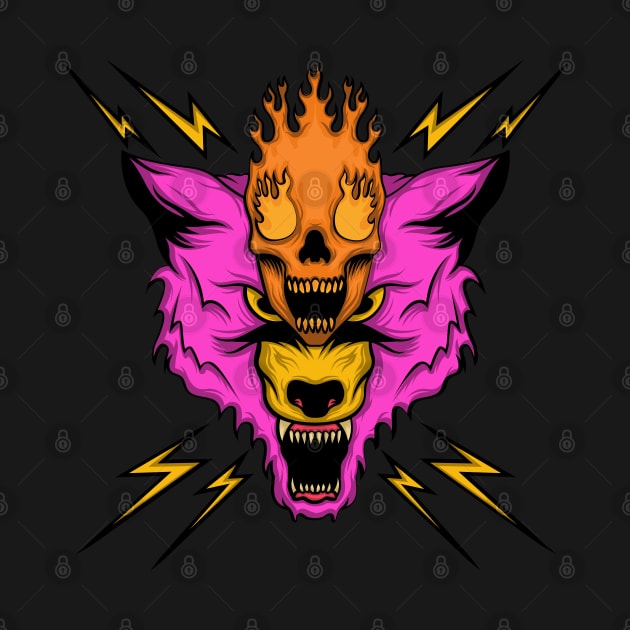 Pink Bear Beast Mode by mystiza_art