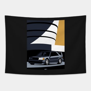 Merc 190E Evo II (Grey) | gift for car owner Tapestry