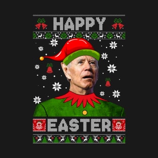 Happy Easter Funny Joe Biden Ugly Christmas Sweater T-Shirt