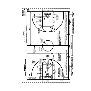 Patent Drawing College Basketball Court T-Shirt