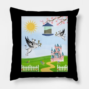 Beautiful spring day, just as the griffon migration begins Pillow