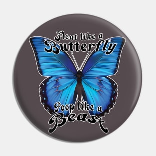 pooping butterfly pun Pin