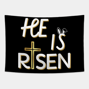 He Is Risen Shirt For Men Women Christian Gifts Happy Easter Tapestry