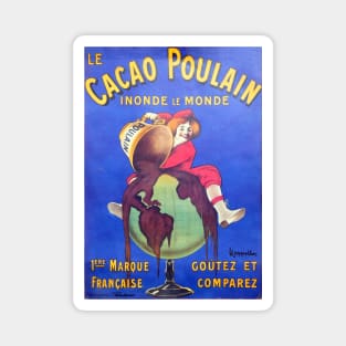 Chocolat, Vintage French Poster Magnet